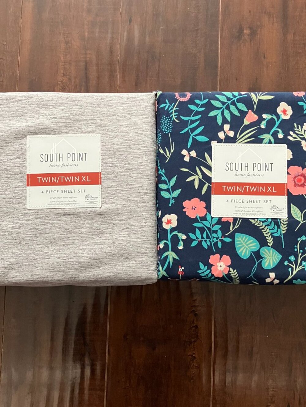 2 *NEW* South Point Home Fashions Microfiber 4-Piece Sheet Set - Twin/Twin XL